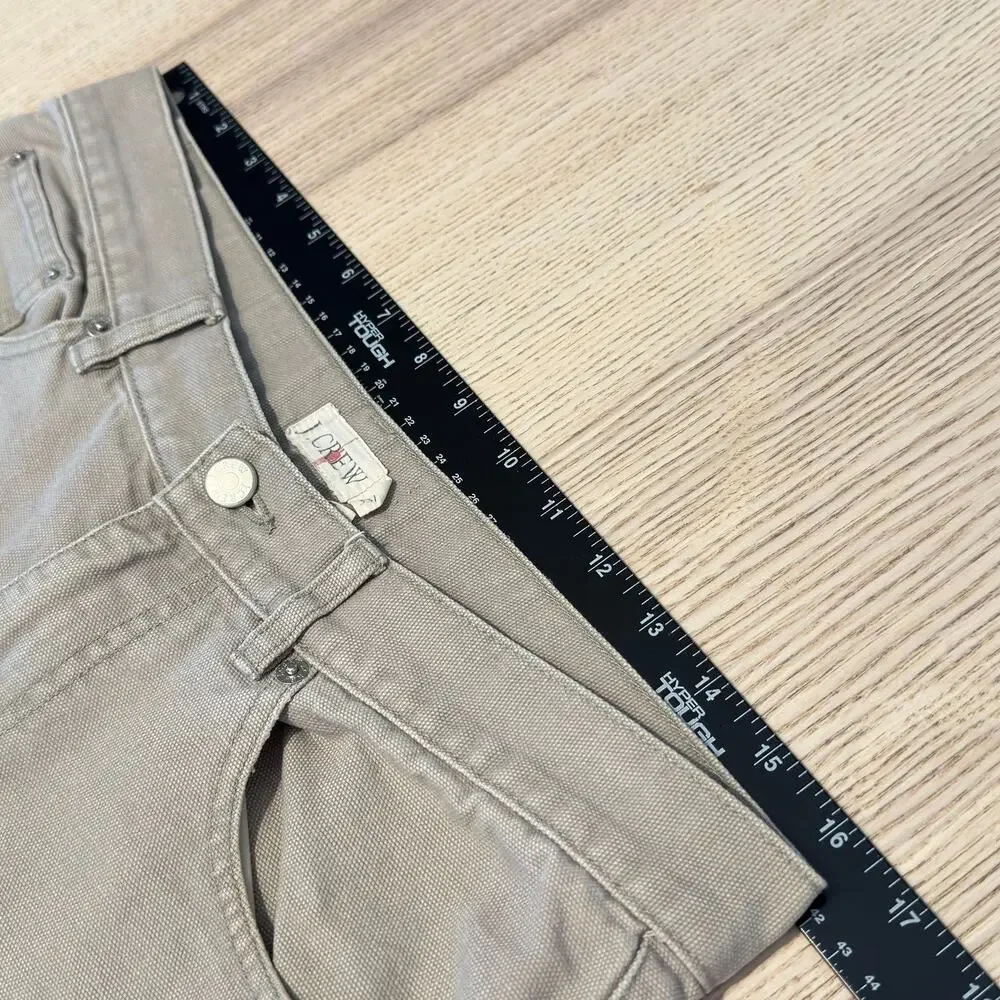 JCrew Oarsman Utility Wide Leg Pants Mens 33x34 Cotton Five Pocket Stone Taupe